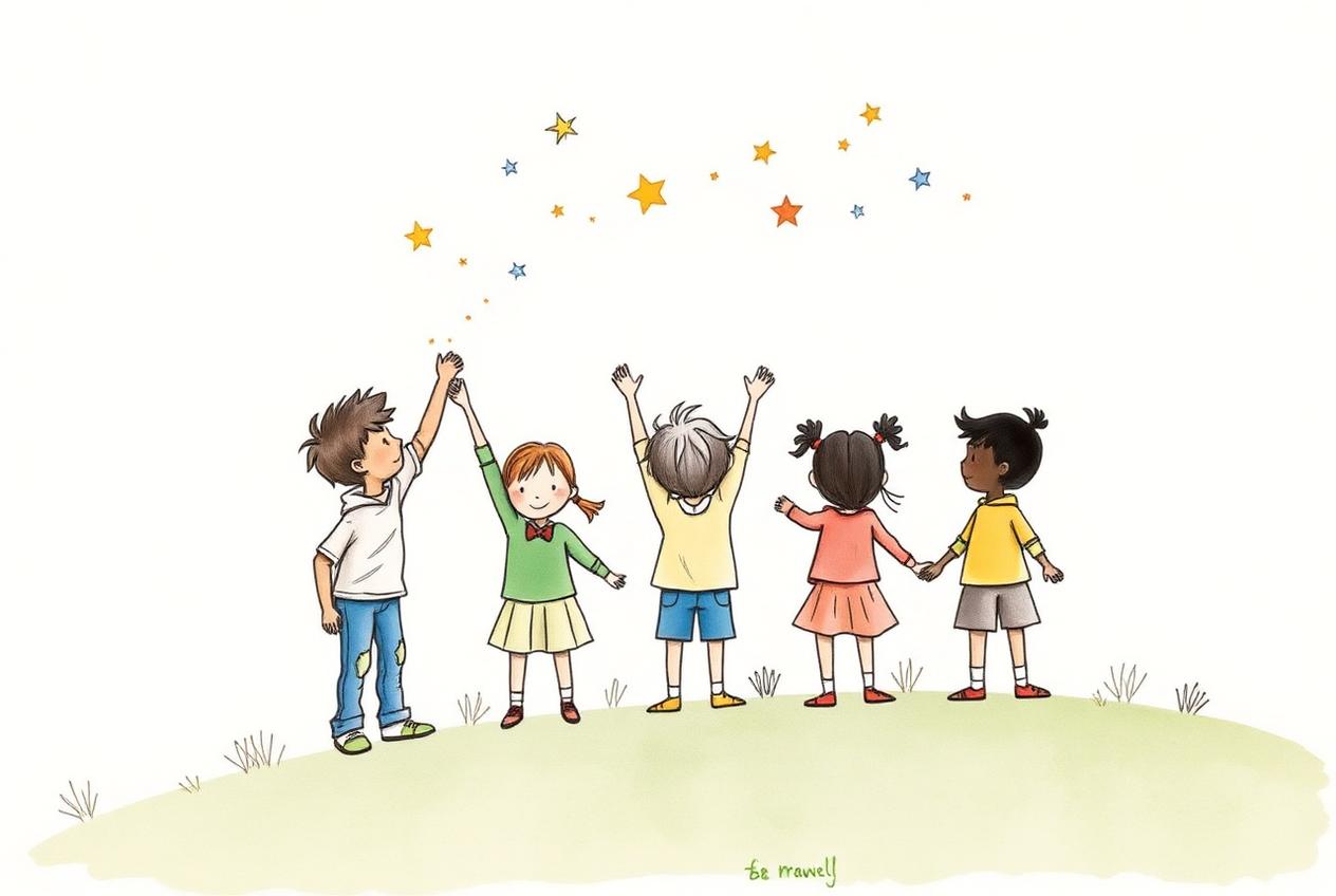 Hand-drawn watercolor illustration for the Equitable Outcomes priority